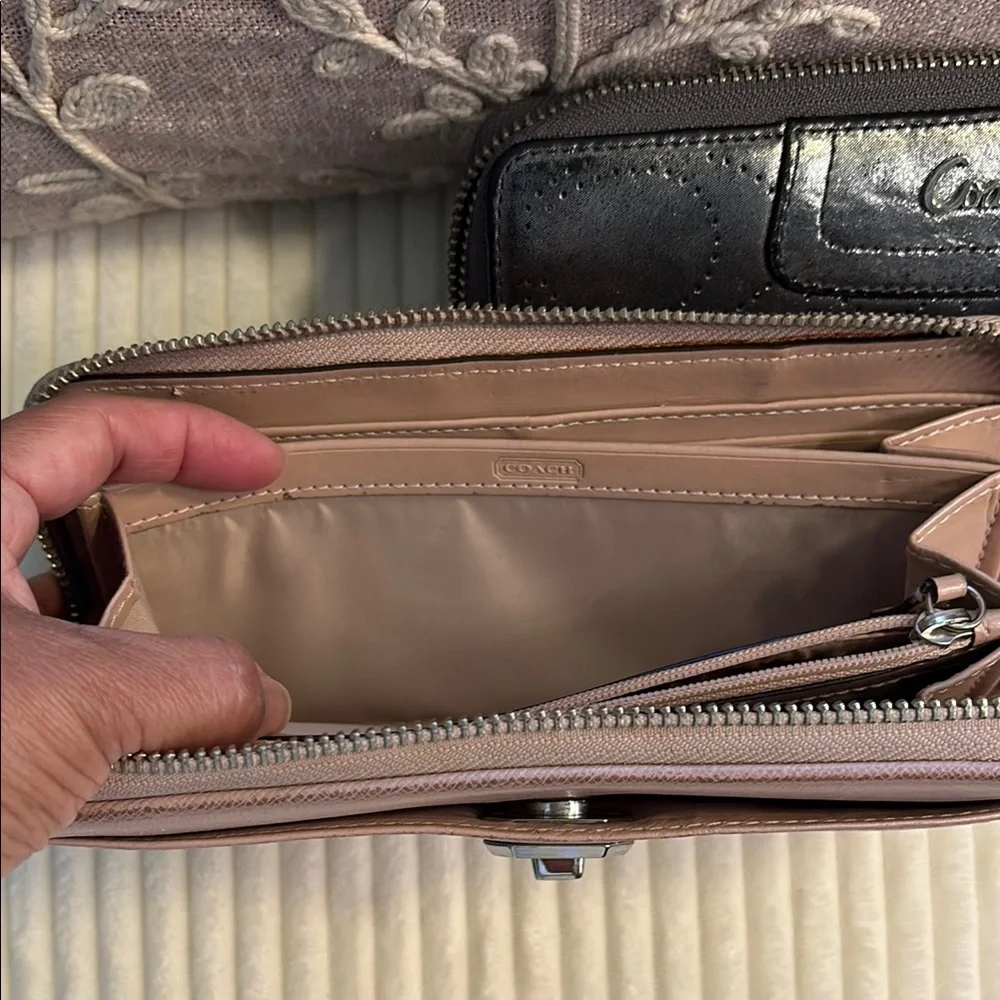Coach Pink and Steele gray Wallet Set - Picture 7 of 7
